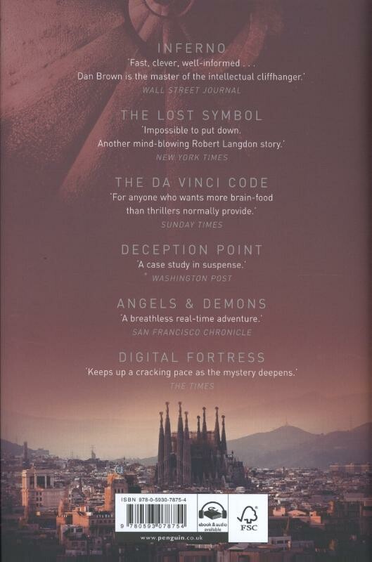 Origin / Robert Langdon / 5 achterkant