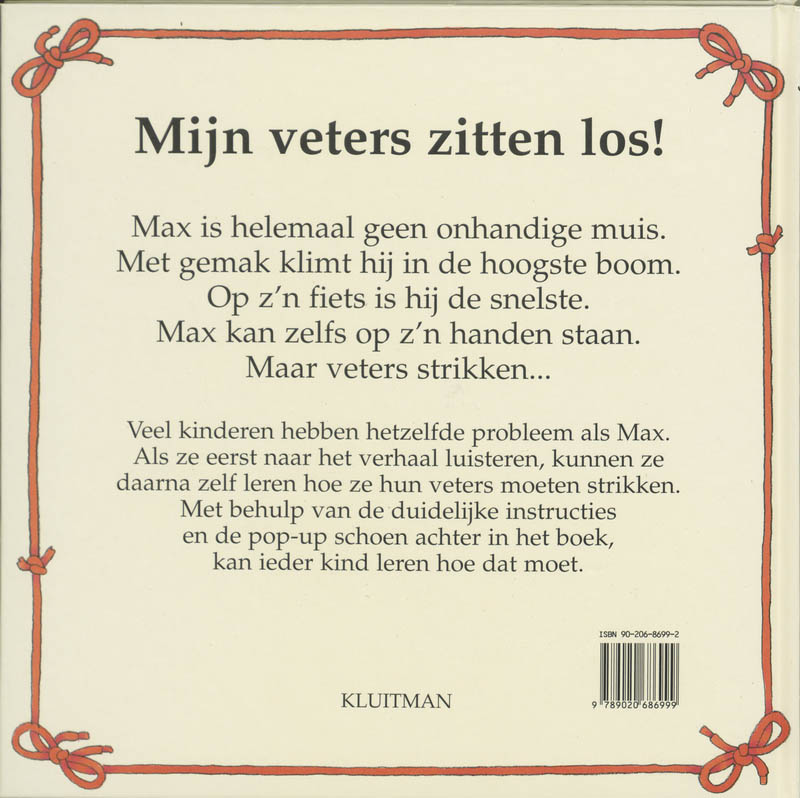 Mijn veters zitten los! achterkant