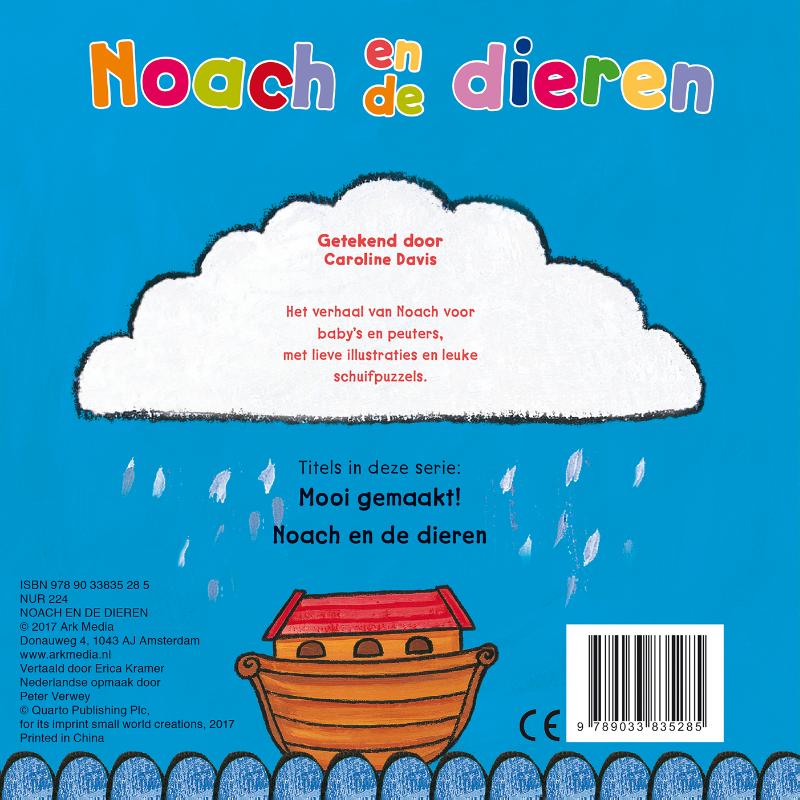 Noach en de dieren achterkant