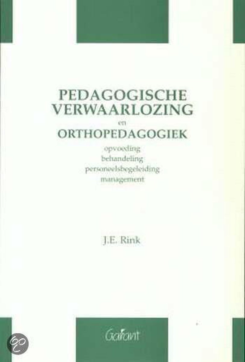 Pedagogische verwaarlozing en orthopedagogiek / KOP-Serie / 10