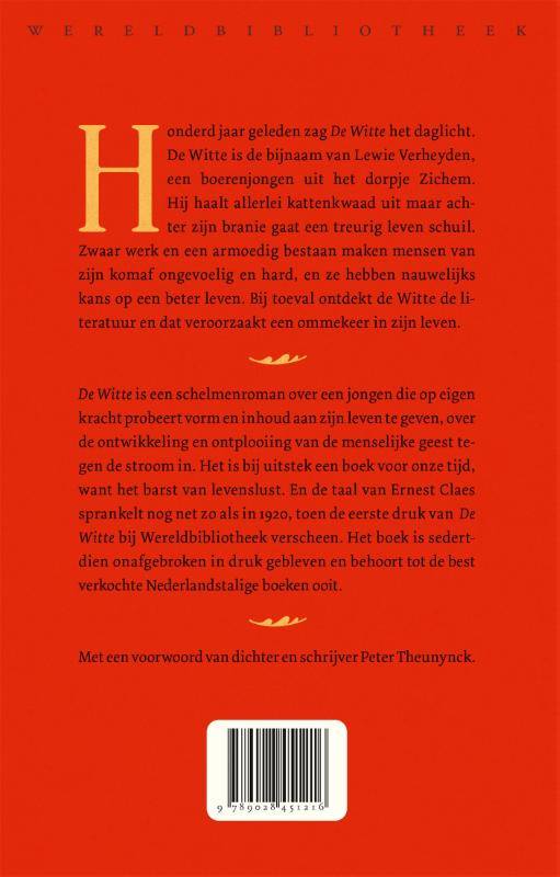 De Witte / Wereldbibliotheekklassiekers / 3 achterkant