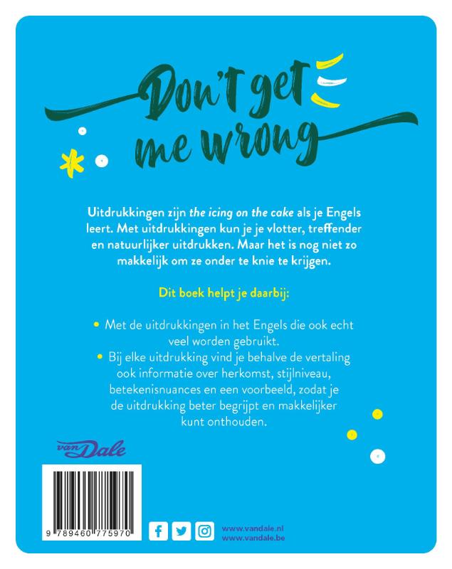 Don't get me wrong achterkant