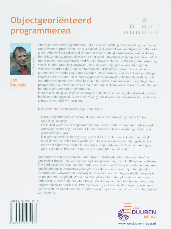 Handboek objectgeorienteerd programmeren achterkant