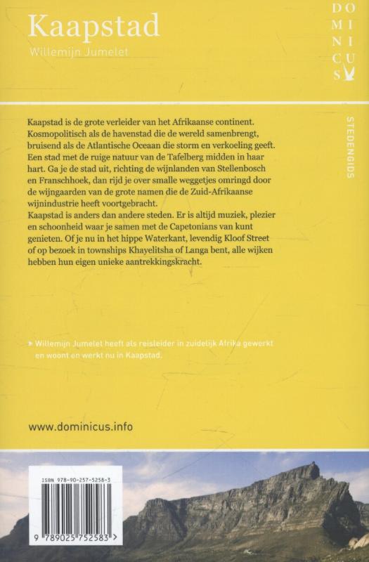 Kaapstad / Dominicus stedengids Kaapstad / Dominicus stedengids achterkant
