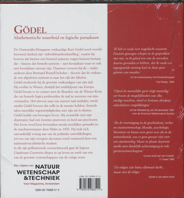 Godel / Wetenschappelijke biografie / 8 achterkant