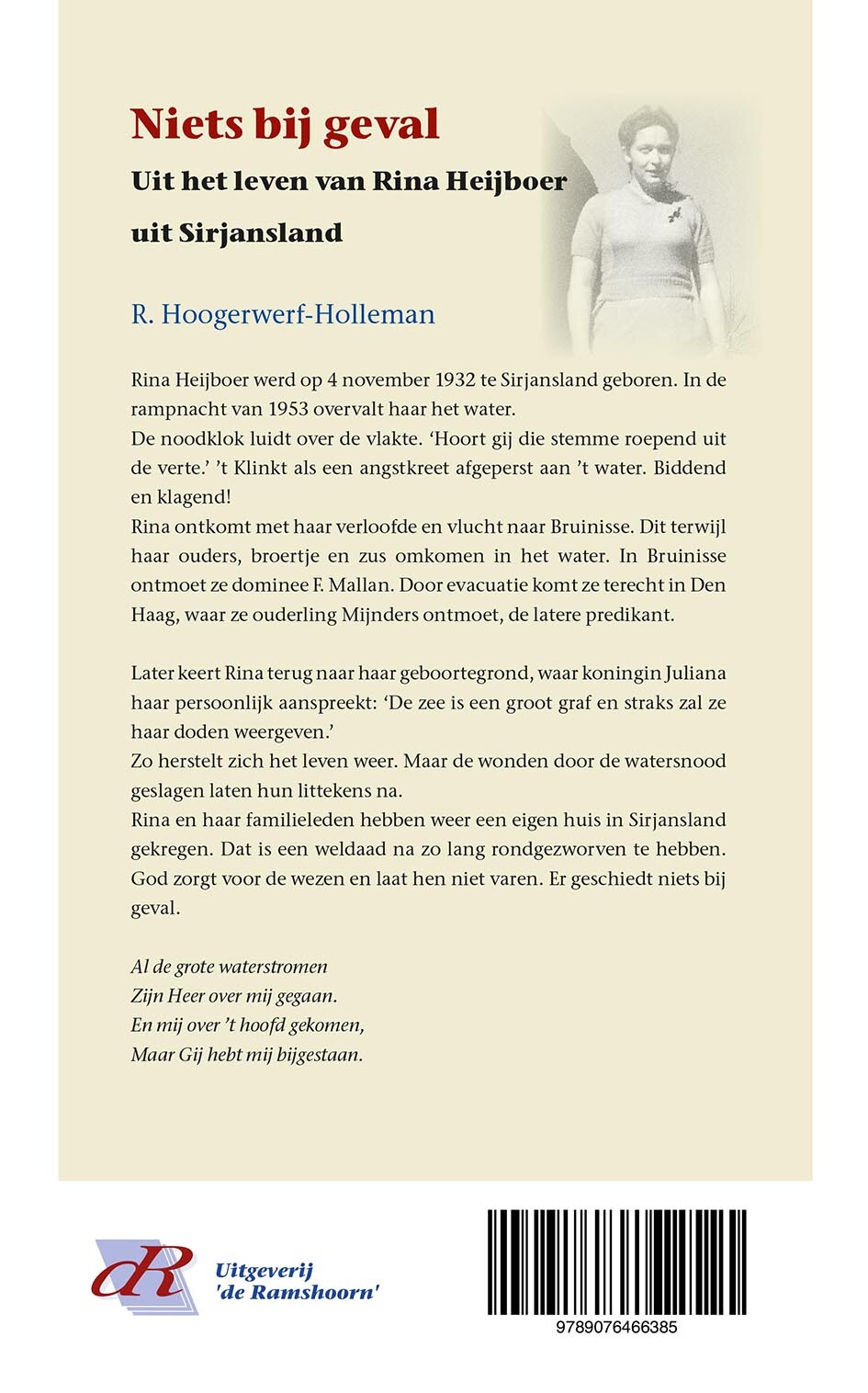 Niets bij geval / Historische reeks / 49 achterkant