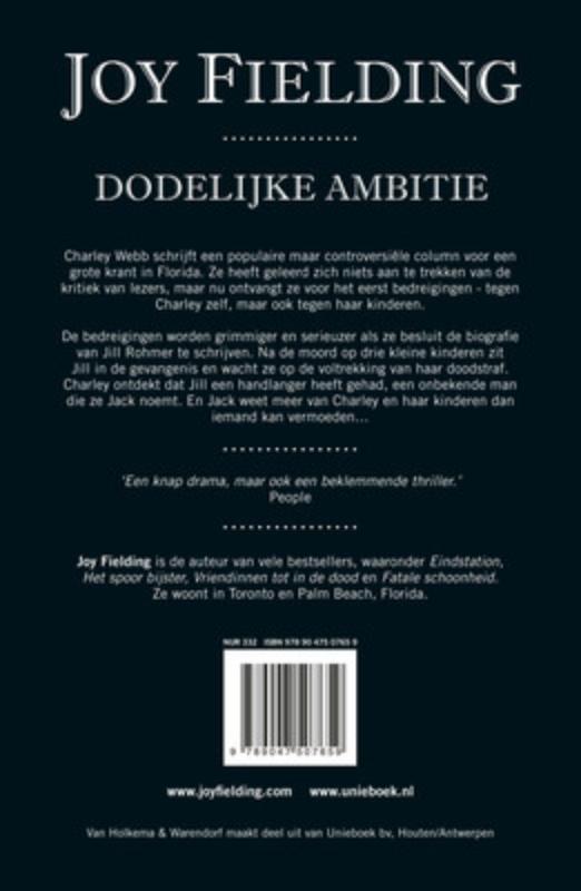 Dodelijke ambitie achterkant