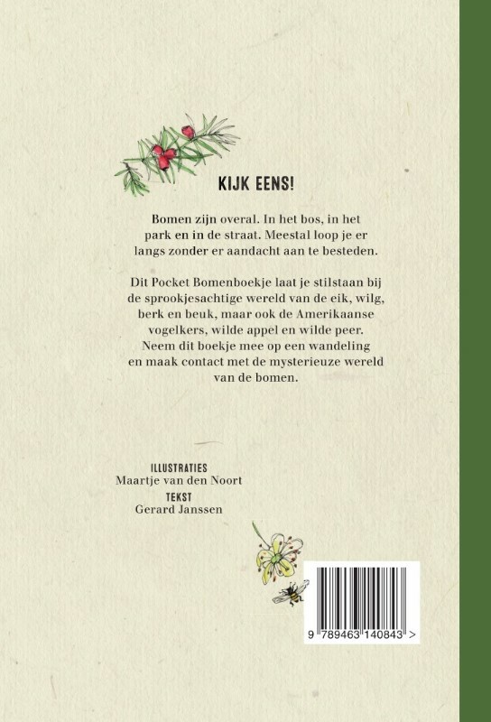 Pocket bomenboek / Pocket achterkant
