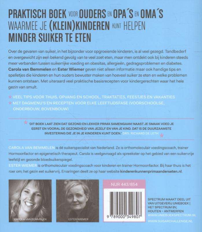 100% suikervrij voor kinderen / 100% suikervrij 100% suikervrij voor kinderen / 100% suikervrij achterkant