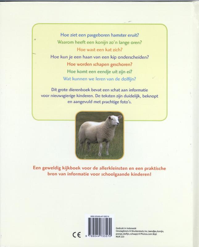 Mijn eerste groot dierenboek achterkant