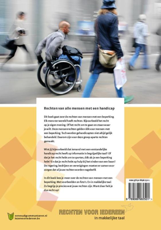 Rechten van alle mensen met een handicap - Rechten voor iedereen 3 achterkant
