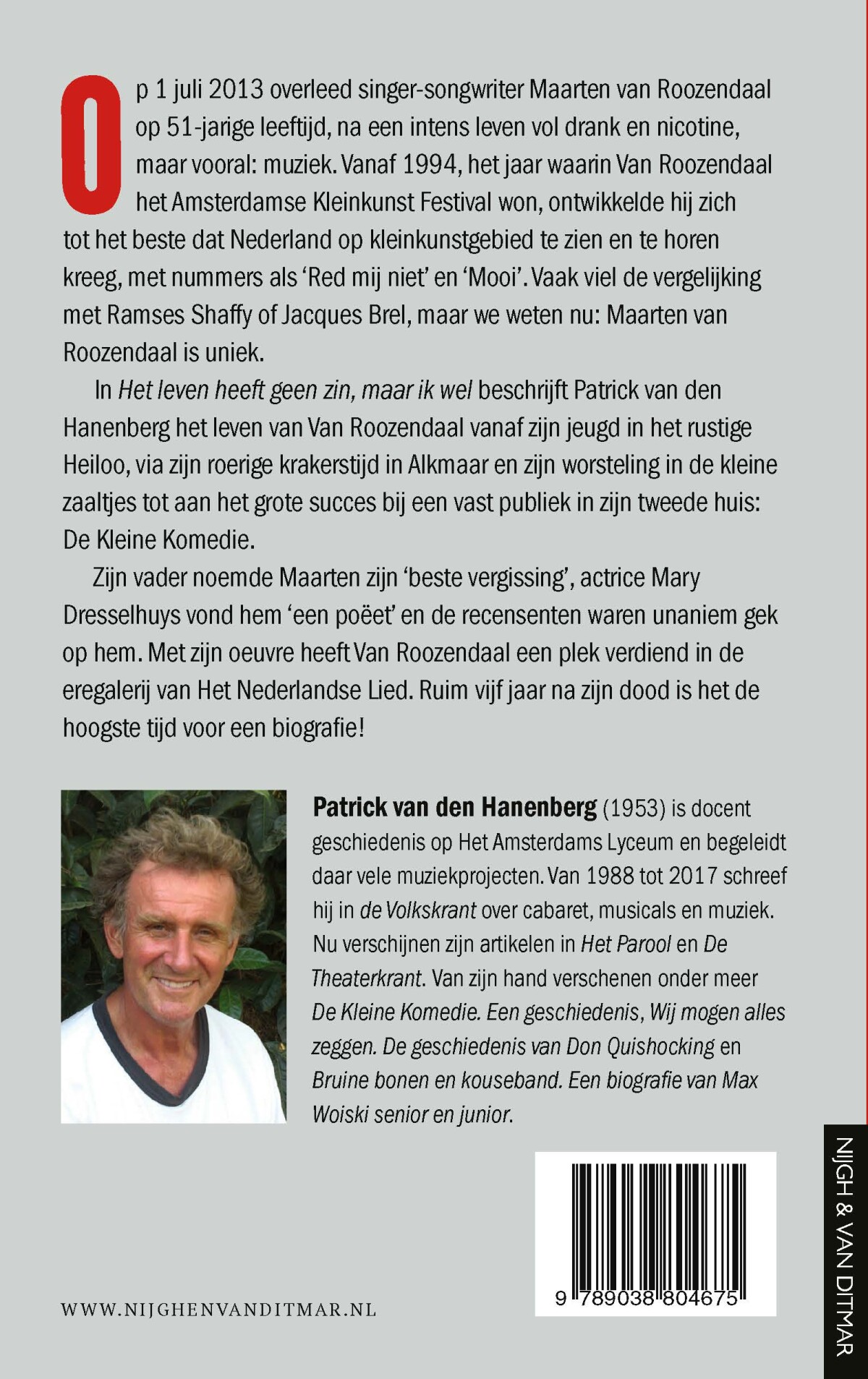 Het leven heeft geen zin, maar ik wel achterkant