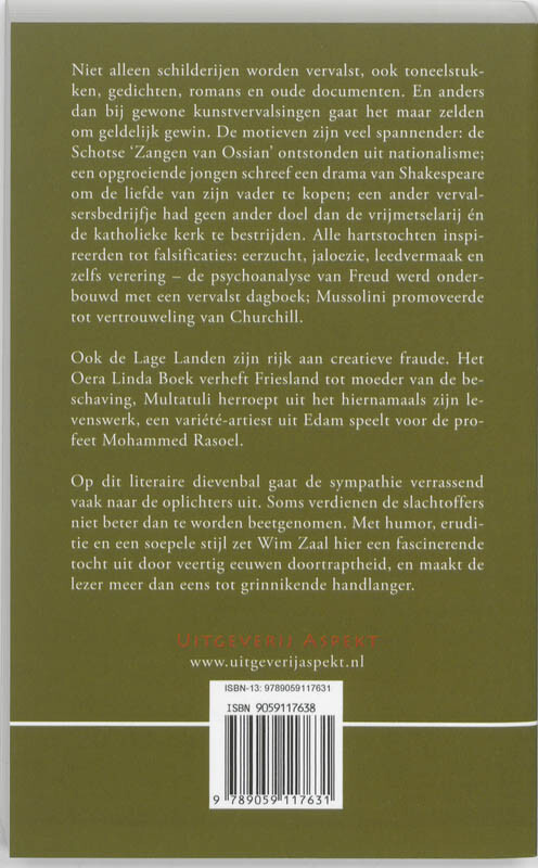 Valsheid in geschriften achterkant