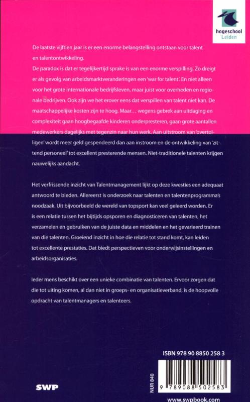 Talentmanagement een goudmijn achterkant