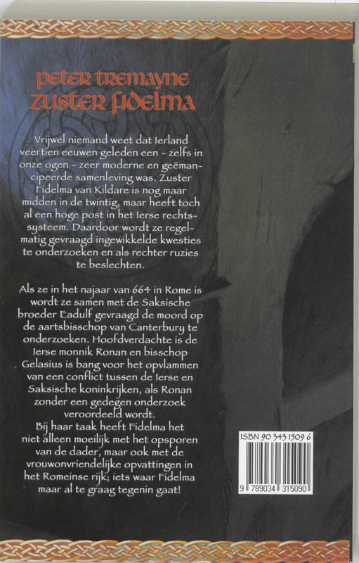 Lijkwade voor een aartsbisschop / Zuster Fidelma / 2 Lijkwade voor een aartsbisschop / Zuster Fidelma / 2 achterkant