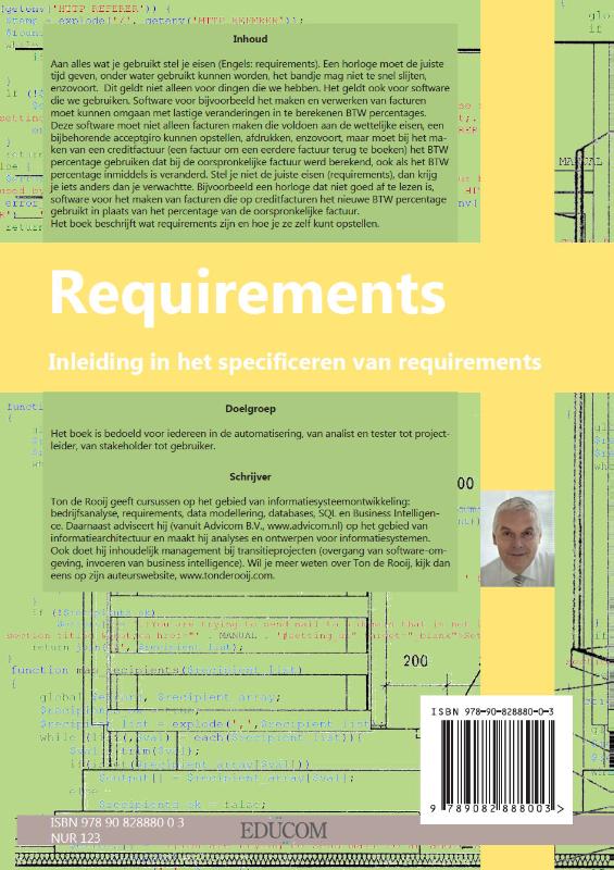 Requirements achterkant
