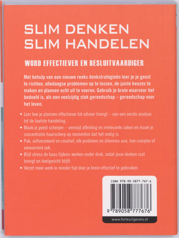Slim denken, slim handelen Slim denken, slim handelen achterkant