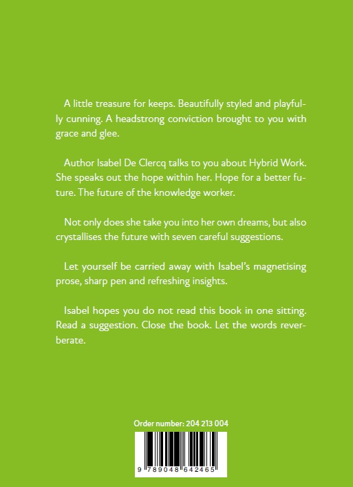 Hybrid Work. A manifesto achterkant