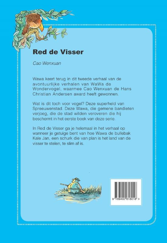 WaWa de Wondervogel 2 -   Red de Visser achterkant