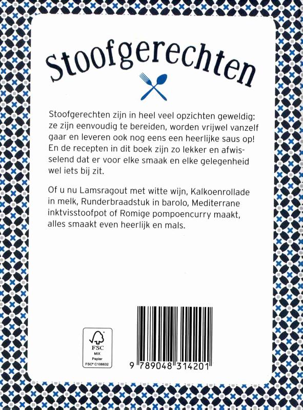 Stoofgerechten / Mini Kookboekje achterkant