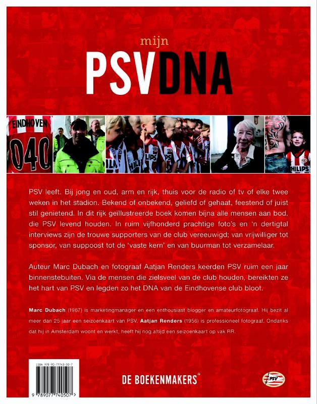 Mijn PSV DNA Mijn PSV DNA achterkant