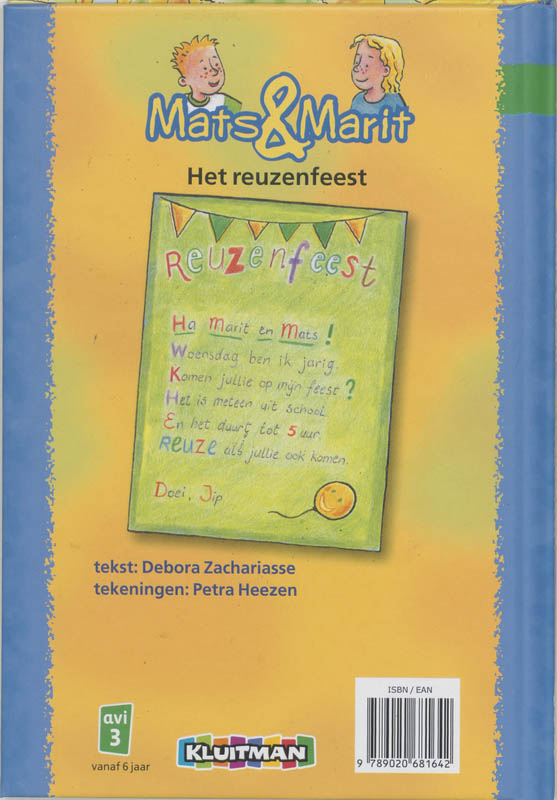 Het reuzenfeest / De Warrels achterkant