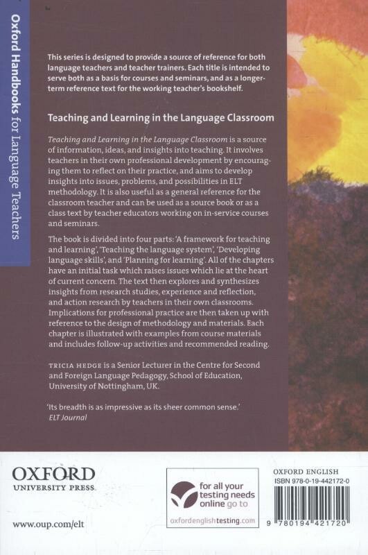 Teaching and Learning in the Language Classroom achterkant