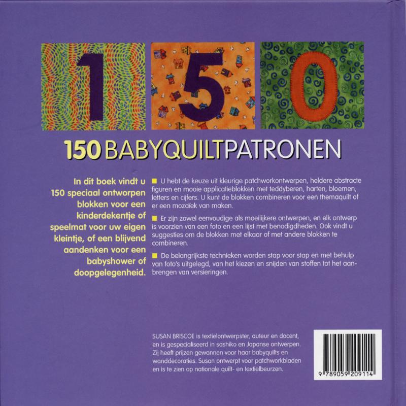 150 babyquilt patronen achterkant