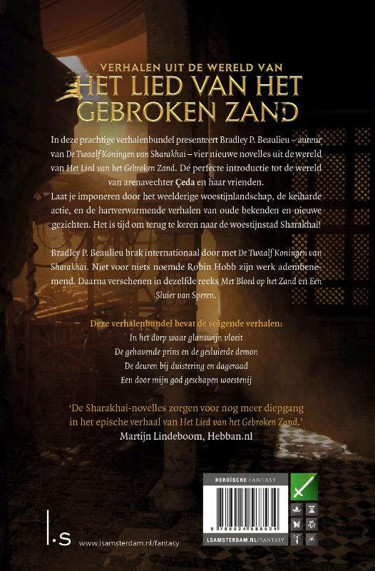 Verhalen uit de wereld van Het Lied van het Gebroken Zand / Het Lied van het Gebroken Zand achterkant