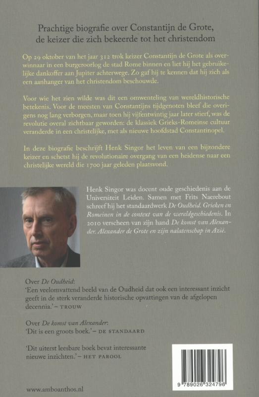 Constantijn en de christelijke revolutie in het Romeinse Rijk Constantijn en de christelijke revolutie in het Romeinse Rijk achterkant