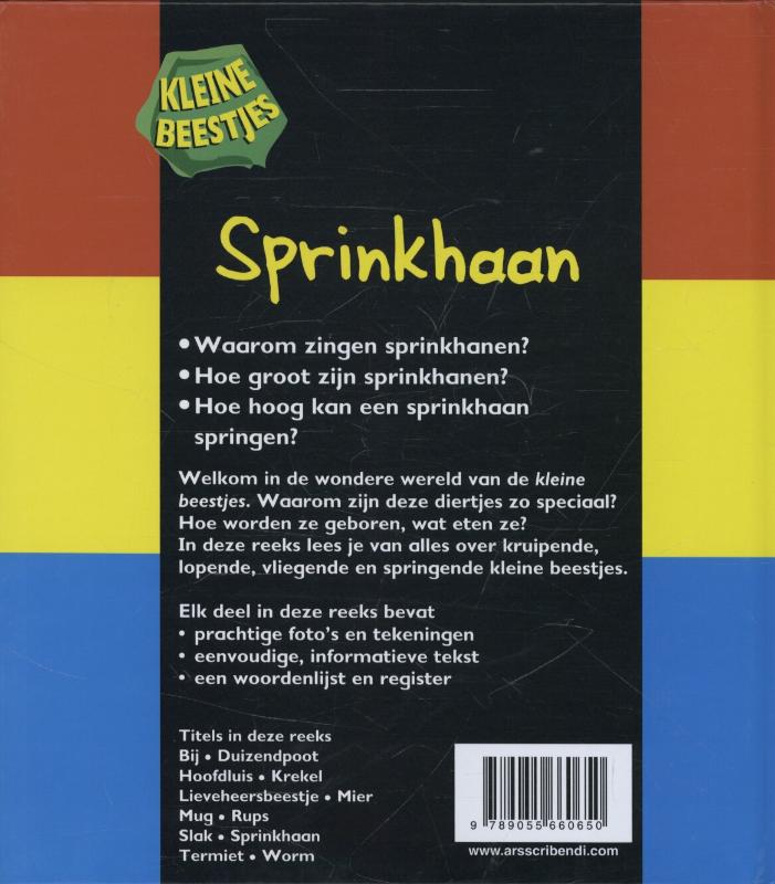 Sprinkhaan / Kleine beestjes achterkant