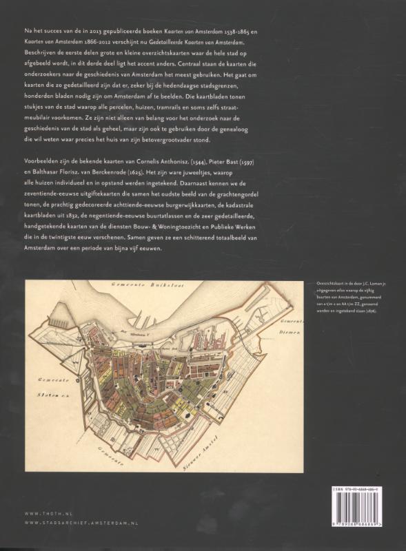 Gedetailleerde kaarten van Amsterdam achterkant