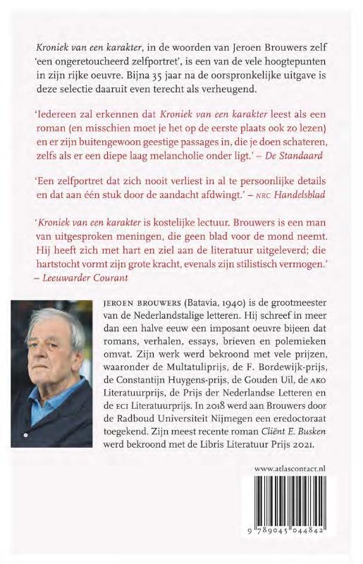 Kroniek van een karakter achterkant