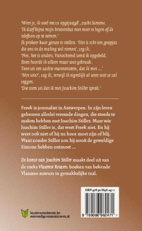 De komst van Joachim Stiller / Vlaamse Reuzen / 4 achterkant