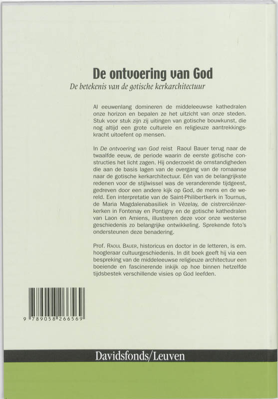 De Ontvoering Van God achterkant