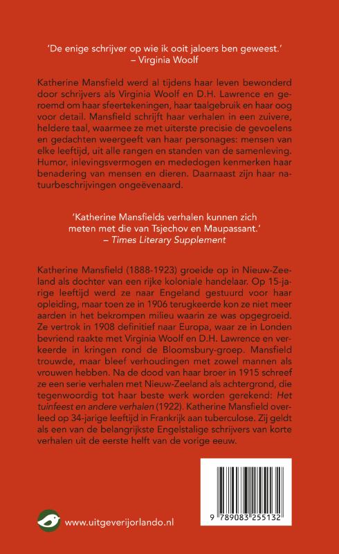 Het tuinfeest en andere verhalen / Orlando Klassiekers achterkant
