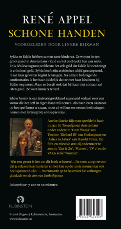 Schone handen, 6 CD'S achterkant