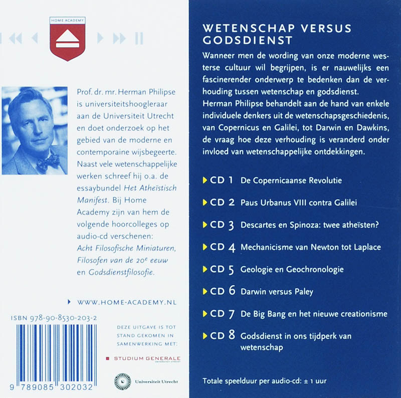 Wetenschap Versus Godsdienst 8 Cd achterkant