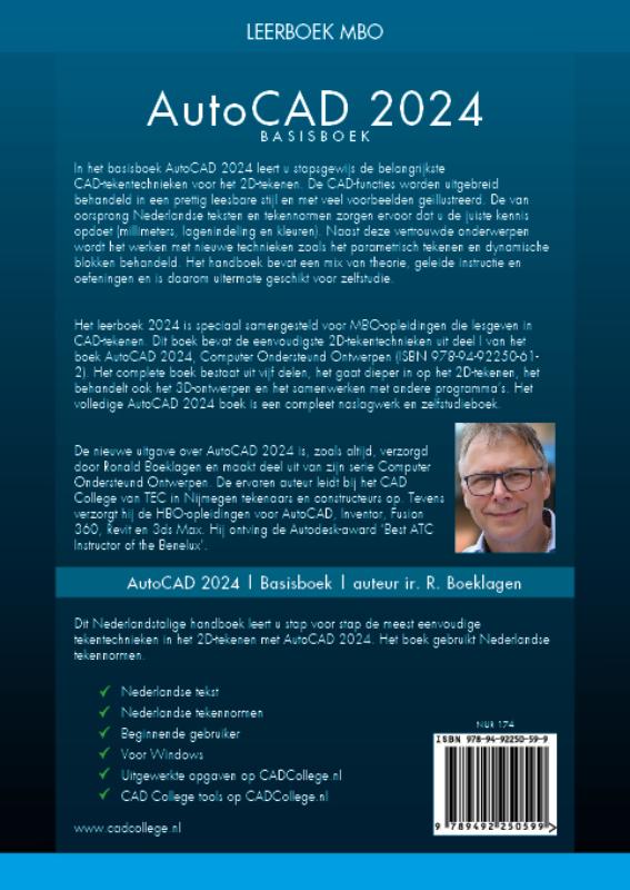 AutoCAD Basisboek / 2024 achterkant