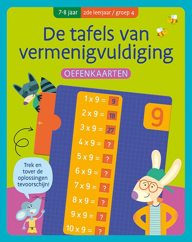 Znu Oefenkaarten - De Tafels Van Vermenigvuldiging (7-8 J.) - 2de Leerjaar/groep 4