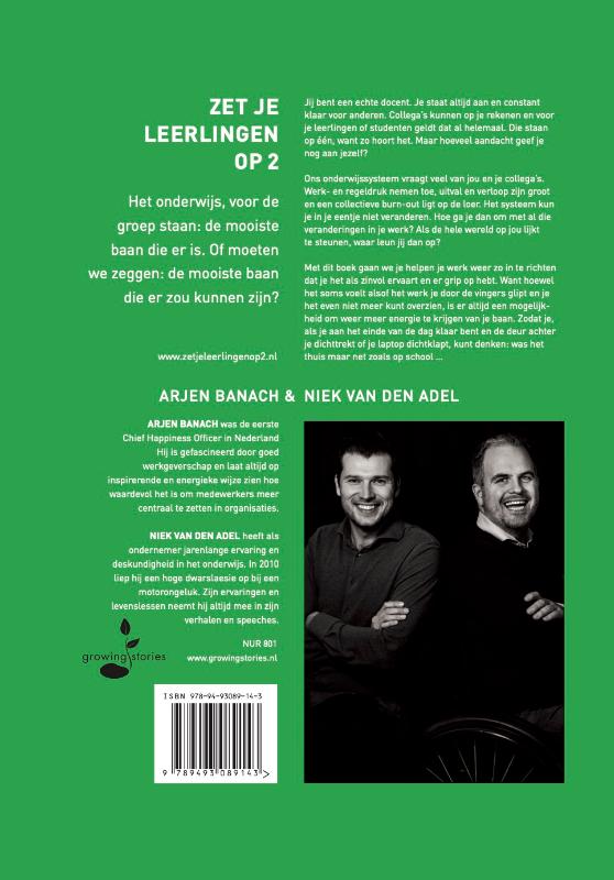 Zet je leerlingen op 2 achterkant