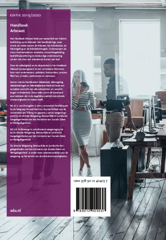 Handboek Arbowet 2019 achterkant