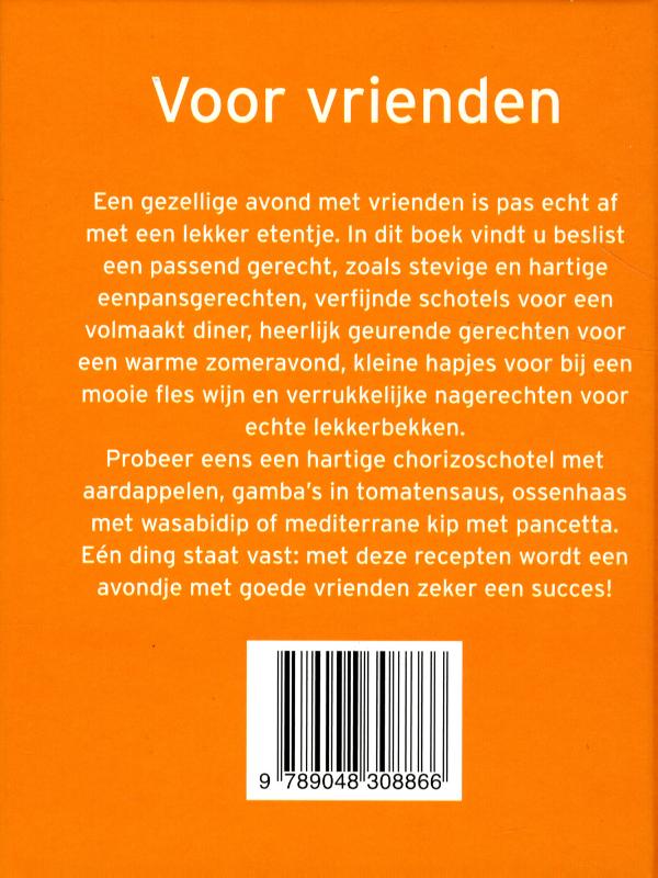 Voor vrienden / Mini kookboekjes Voor vrienden / Mini kookboekjes achterkant