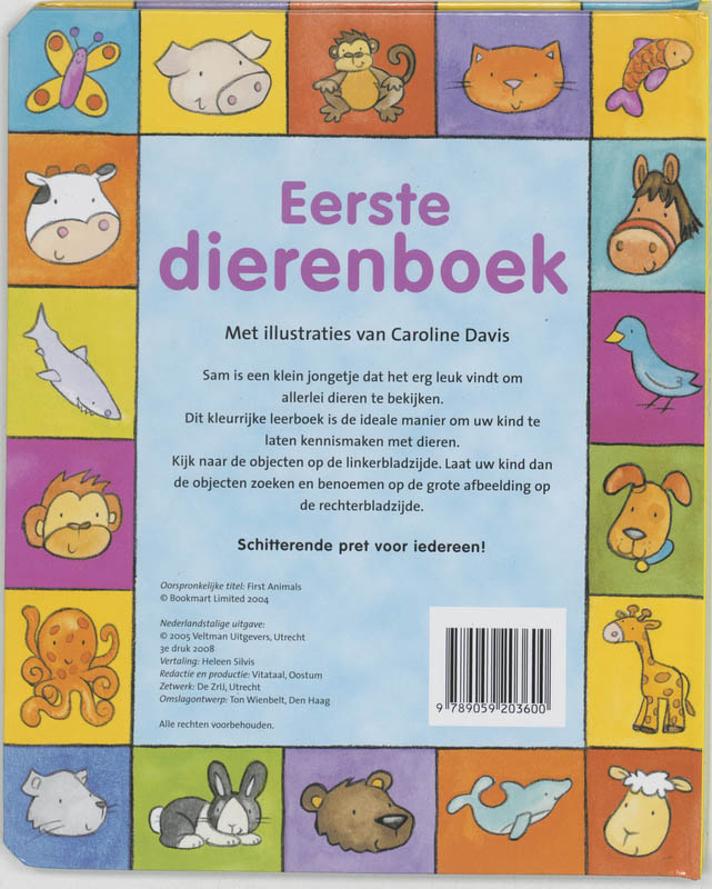 Eerste dierenboek achterkant