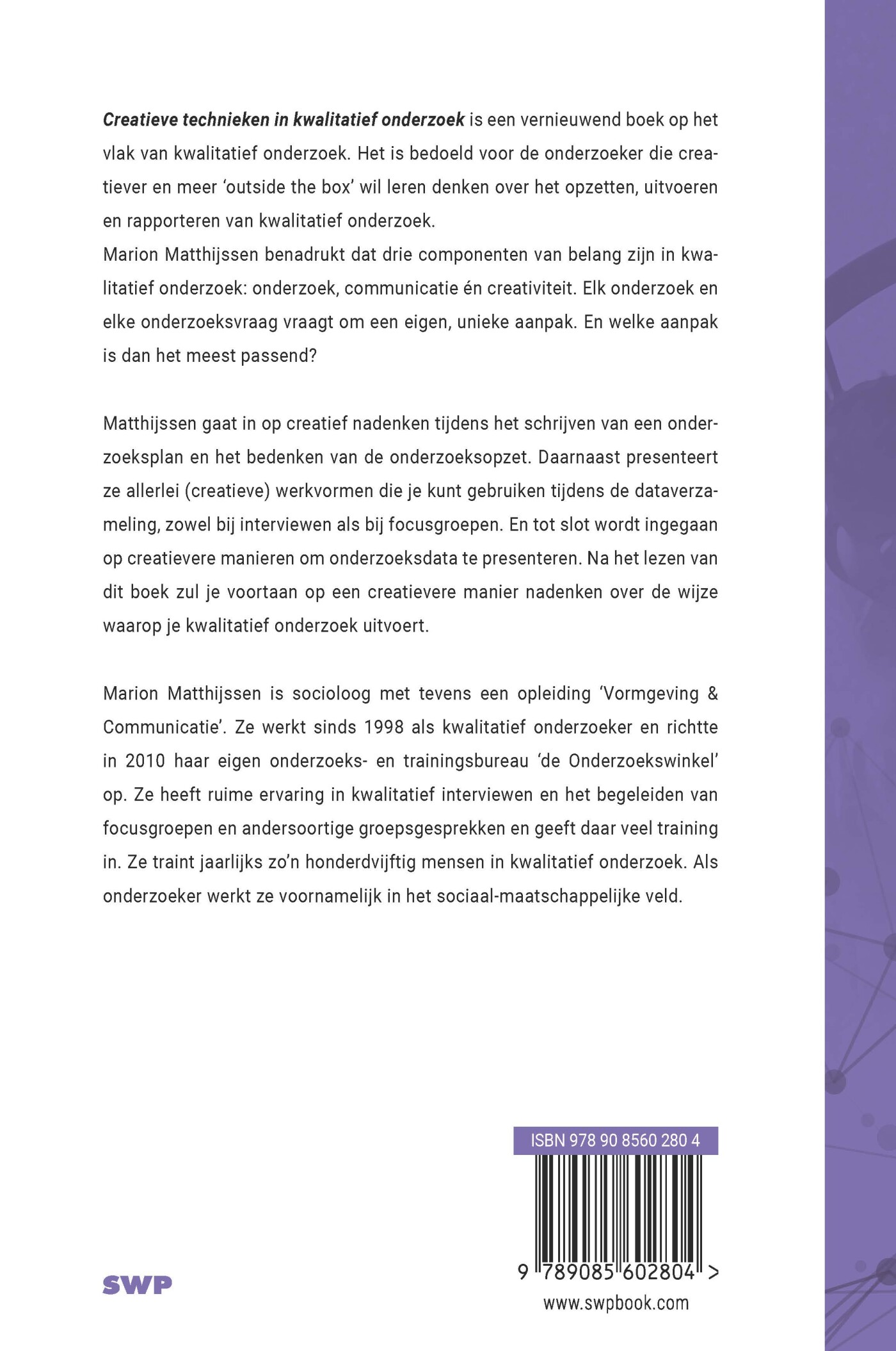 Creatieve technieken in kwalitatief onderzoek achterkant