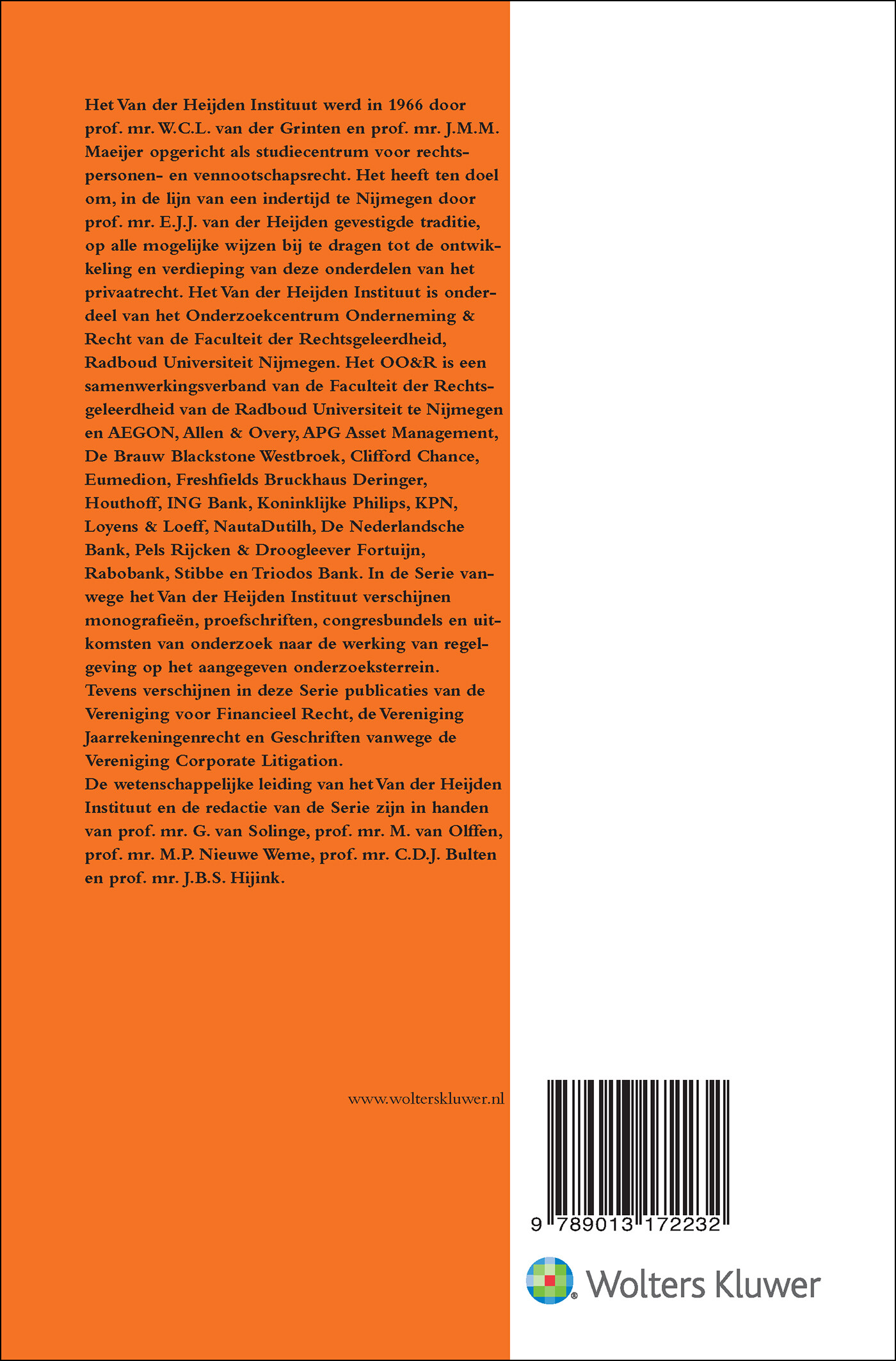 Geschriften vanwege de Vereniging Corporate Litigation 2022-2023 / Serie vanwege het Van der Heijden Instituut / 181 achterkant