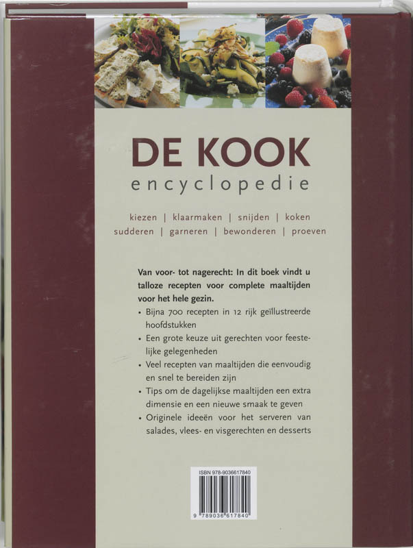 Kook Encyclopedie / Druk Heruitgave achterkant