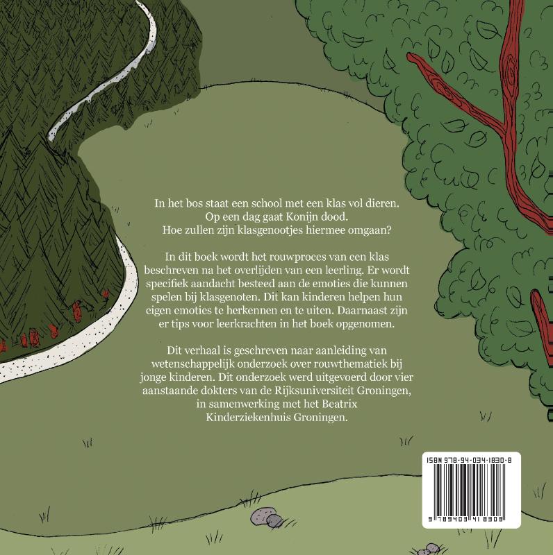 De klas neemt afscheid achterkant