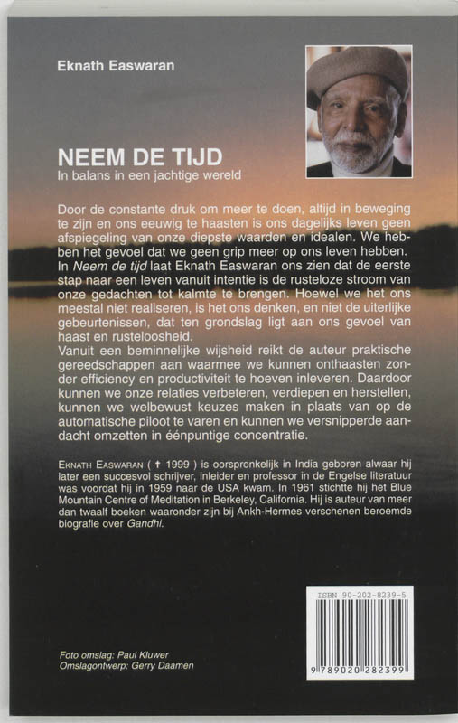 Neem de tijd achterkant