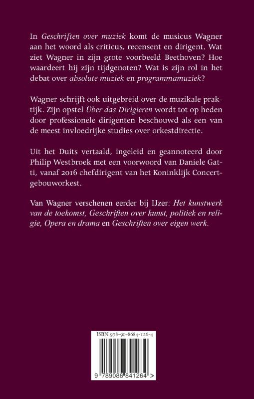 Geschriften over muziek Geschriften over muziek achterkant